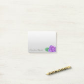 Elegant Stylish Girly, Paars Roos Post-it® Notes (Op bureau)