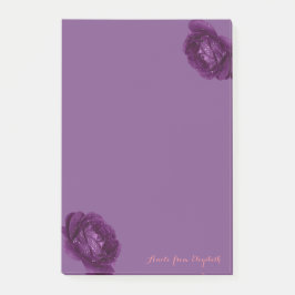 Elegant Stylish Girly, Paars, Rozen Post-it® Notes