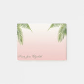 Elegant Stylish Girly, Palm Leaves Post-it® Notes (Voorkant)