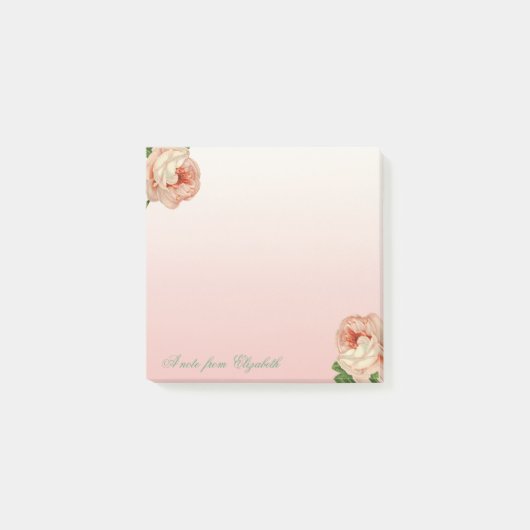 Elegant Stylish Girly , Rozen Post-it® Notes (Voorkant)