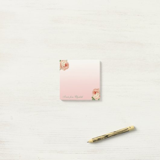Elegant Stylish Girly , Rozen Post-it® Notes (Op bureau)
