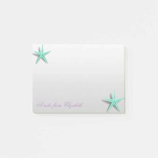 Elegant Stylish Girly, Starfish Post-it® Notes (Voorkant)