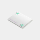 Elegant Stylish Girly, Starfish Post-it® Notes (Schuin)