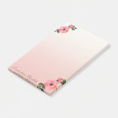 Elegant Stylish Girly, Waterverf Flowers Post-it® Notes (Schuin)