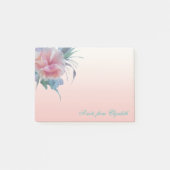 Elegant Stylish Girly, Waterverf Flowers Post-it® Notes (Voorkant)