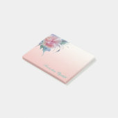 Elegant Stylish Girly, Waterverf Flowers Post-it® Notes (Schuin)