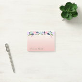 Elegant Stylish Girly, Waterverf Flowers Post-it® Notes (Kantoor)