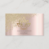 Elegant Stylish Gold Diamonds Roos Gold Visitekaartje (Voorkant)