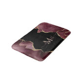 Elegant Stylish Gold Glitter Burgundy Agate Bath Badmat (Gekanteld)