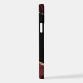 Elegant Stylish Gold Glitter Burgundy Agate iPhone Hoesje (Rechterkant)