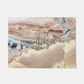 Elegant Stylish Gold Glitter Marble Stone Monogram Deurmat (Voorkant)