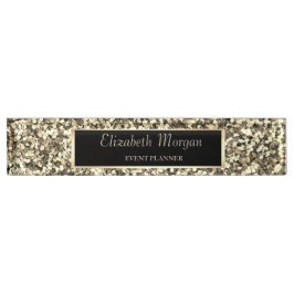 Elegant Stylish Gold Sequins, Lijst Naambordje