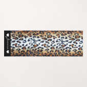 Elegant Stylish Leopard Animal Print Douanenaam Yogamat (Voorkant (horizontaal))