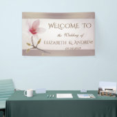 Elegant Stylish Magnolia Wedding Banner (Beurs)