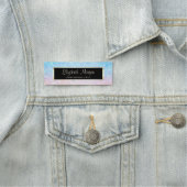 Elegant Stylish Modern, Lijst, Bokeh Ombre Naamplaatje (In situ)