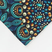 Elegant Stylish Modern Motif Decorative Fleece Deken (Hoek)