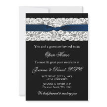 Elegant Stylish Navy Corporate Invitation