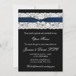 Elegant Stylish Navy Corporate Invitation Kaart