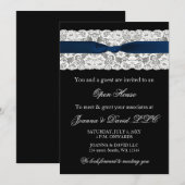 Elegant Stylish Navy Corporate Invitation Kaart (Voorkant / Achterkant)