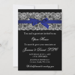Elegant Stylish Navy Corporate Invitation Kaart