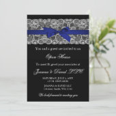 Elegant Stylish Navy Corporate Invitation Kaart (Staand voorkant)