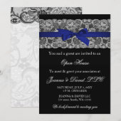 Elegant Stylish Navy Corporate Invitation Kaart (Voorkant / Achterkant)