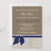 Elegant Stylish Navy Corporate Invitation Kaart (Voorkant)
