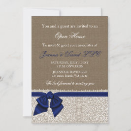 Elegant Stylish Navy Corporate Invitation Kaart