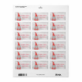 Elegant, Stylish Nordic Gnome Bokeh Etiket (Full Sheet)