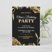 Elegant & Stylish Party Card – CUSTOMIZABLE CARD.  Kaart (Staand voorkant)