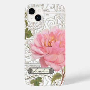 Elegant Stylish Peony Flower Personalized Case-Mate iPhone Case