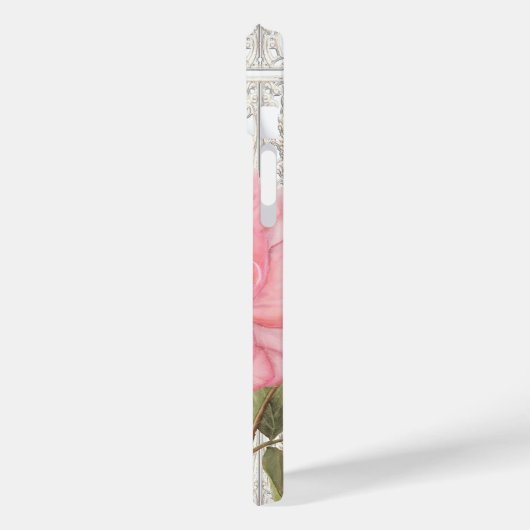  Elegant Stylish Peony Flower Personalized Case-Mate iPhone Case (Achterkant / Links)