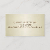 Elegant Stylish Professional Floral Visitekaartje (Achterkant)