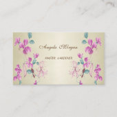 Elegant Stylish Professional Floral Visitekaartje (Voorkant)