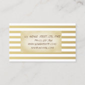 Elegant Stylish Professional Floral Visitekaartje (Achterkant)