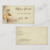 Elegant Stylish Reference Kaart (Voorkant / Achterkant)