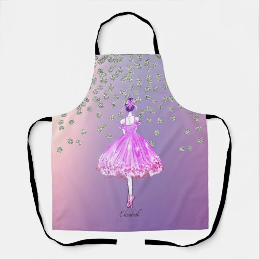 Elegant Stylish Shiny Diamonds Ballerina Schort (Voorkant)