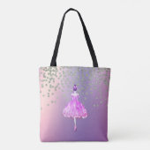 Elegant Stylish Shiny Diamonds Ballerina Tote Bag (Achterkant)