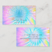 Elegant Stylish Shiny Diamonds Lotus Tie Dye Visitekaartje (Voorkant / Achterkant)