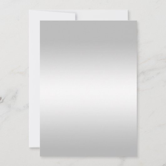 Elegant Stylish Silver Confetti 40th Birthday Kaart (Achterkant)