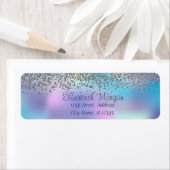 Elegant Stylish Silver Diamonds Holographic Etiket (Insitu)