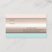 Elegant Stylish Striped Reference Kaart (Achterkant)