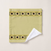 Elegant, Stylish Sunflowers on Beige Bad Handdoek (Wasdoekje)