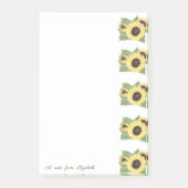 Elegant Stylish Waterverf Sunflower Post-it® Notes (Voorkant)