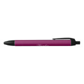 Elegant Stylish Wine Color Personalized Name Pen (Bovenkant)