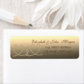 Elegant StylishRope Hearts Address Label (Insitu)