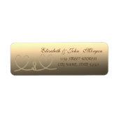 Elegant StylishRope Hearts Address Label (Voorkant)