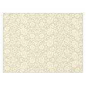 Elegant subtiel beige crème bloemenpatroon tafelkleed (Voorkant (Horizontaal))