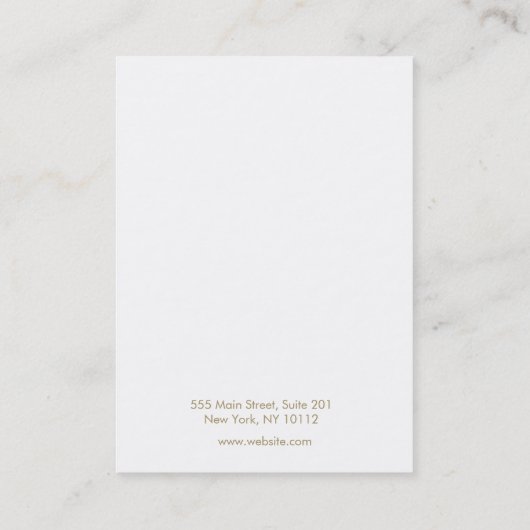 Elegant subtiel patroon met juwelenvertoning visitekaartje (Achterkant)