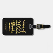 Elegant Succes Gold Aangepaste Datum Bagagelabel (Voorkant horizontaal)